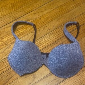 Nautical Push Up Bra Navy Blue/White 34C